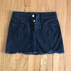 Black Jean Skirt